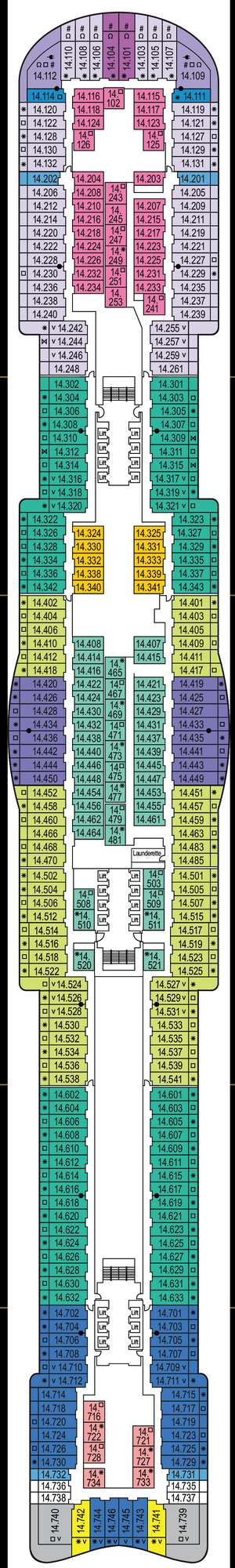 Deck plan for Arvia