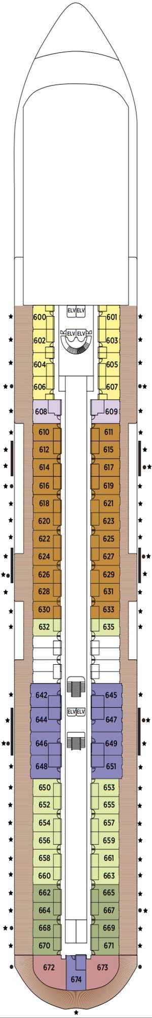 Deck plan for Regent Seven Seas Prestige