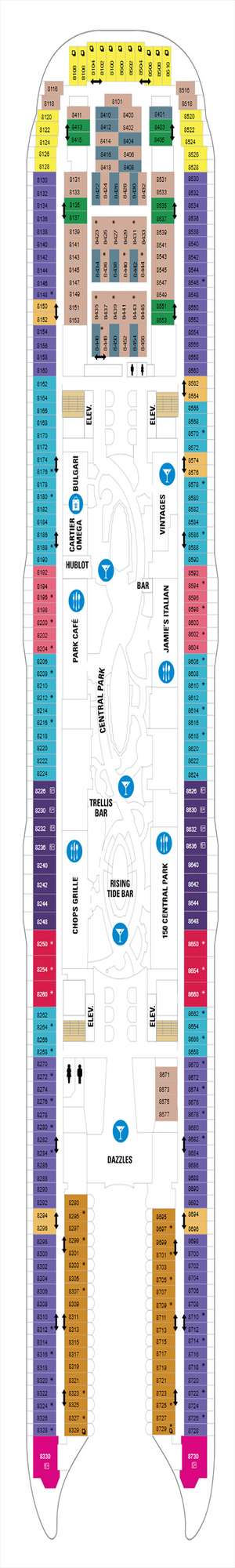 Deck plan for Harmony of the Seas