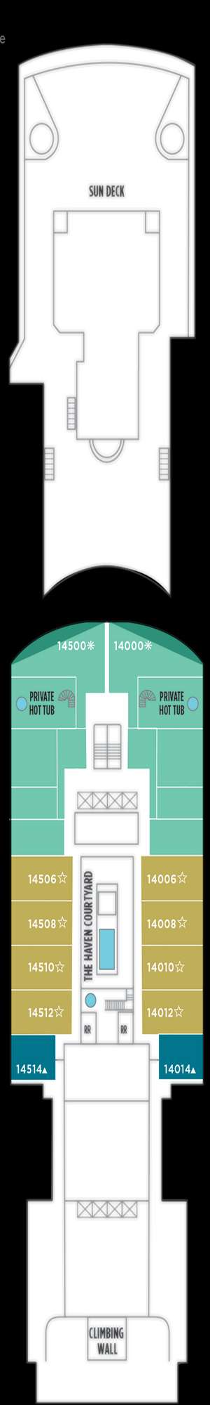 Deck plan for Norwegian Gem