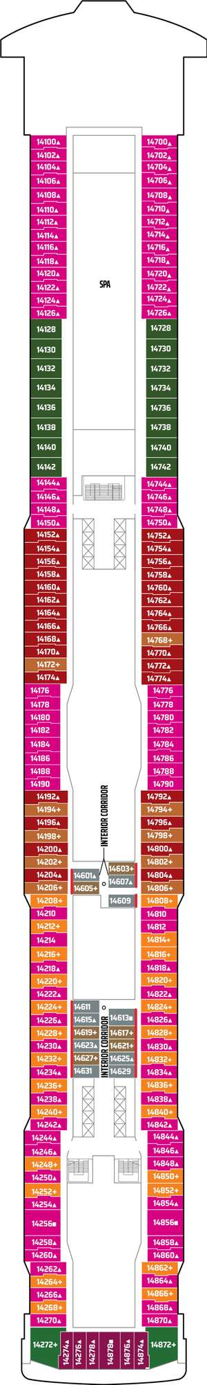 Deck plan for Norwegian Getaway