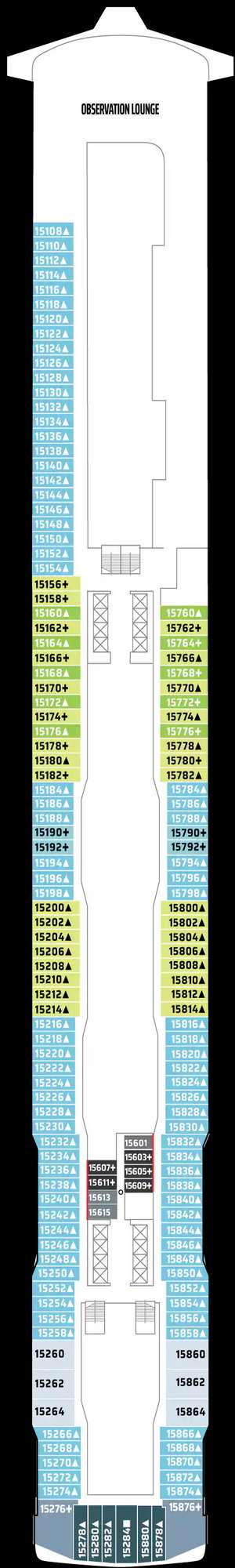 Deck plan for Norwegian Encore