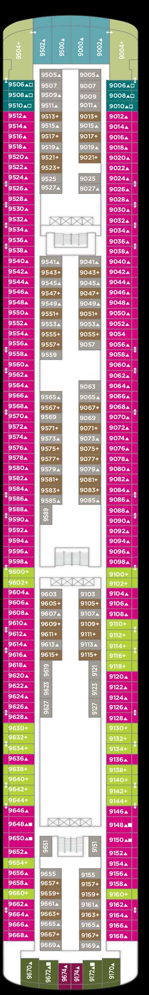 Deck plan for Norwegian Jewel