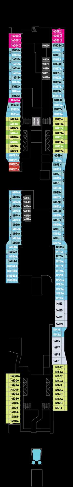Deck plan for Norwegian Epic