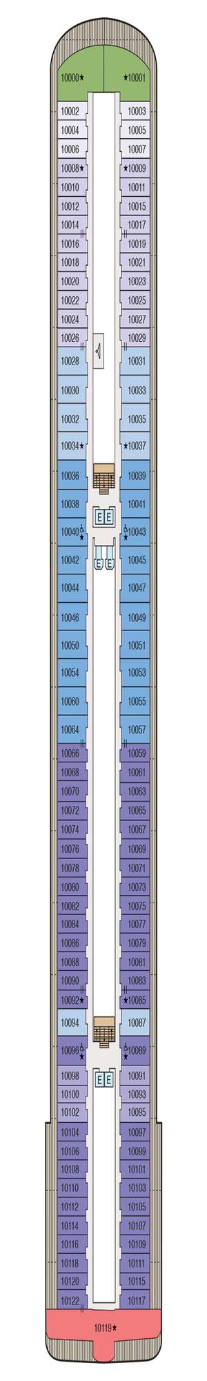 Deck plan for Oceania Allura