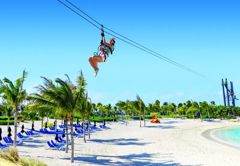 Ziplining (Great Stirrup Cay)