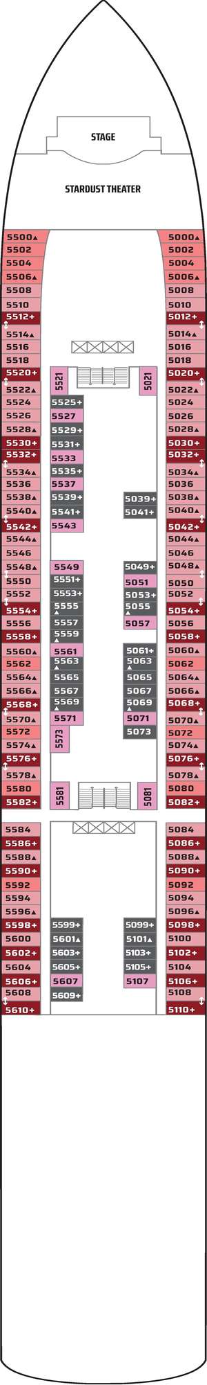 Deck plan for Norwegian Jade