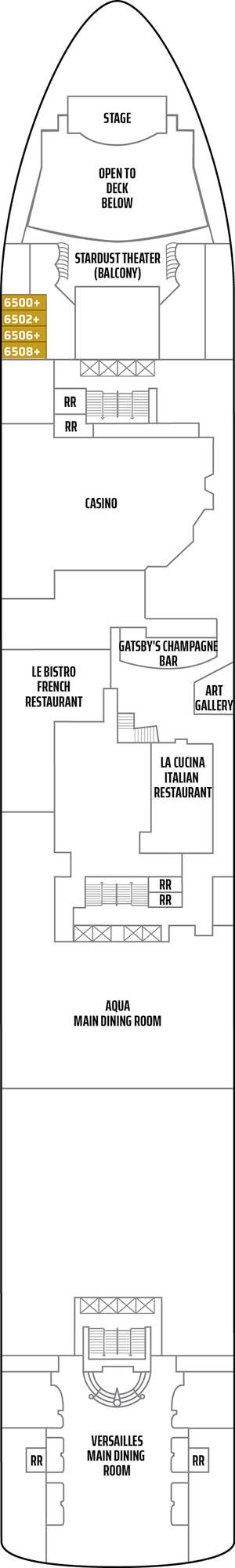 Deck plan for Norwegian Star