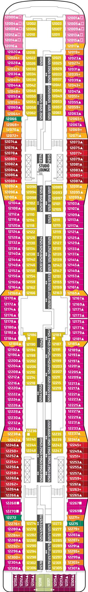 Deck plan for Norwegian Epic