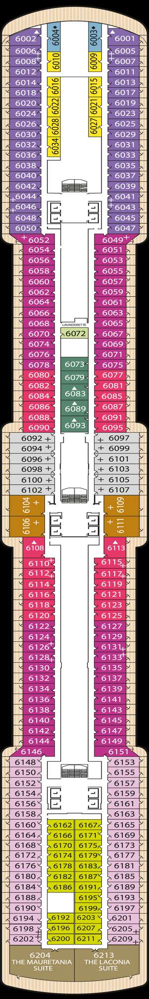 Deck plan for Queen Victoria