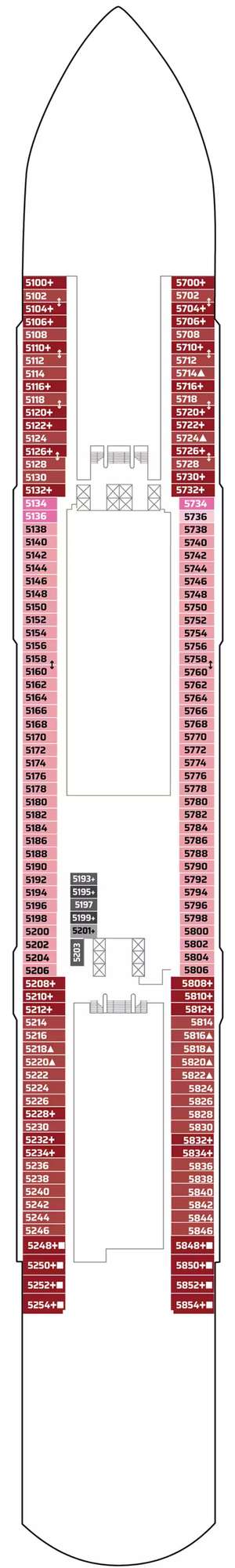 Deck plan for Norwegian Aura