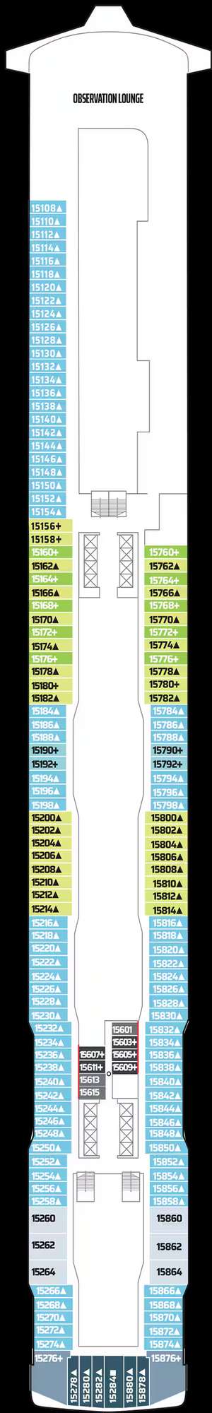 Deck plan for Norwegian Bliss