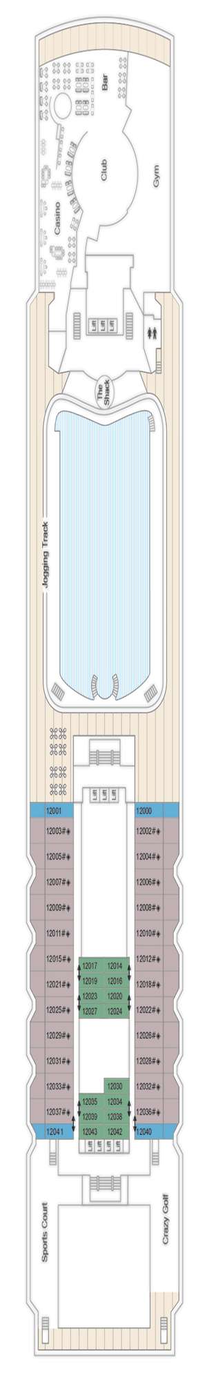 Deck plan for Marella Voyager