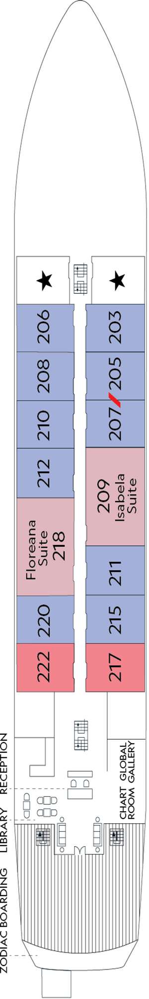 Deck plan for National Geographic Islander II