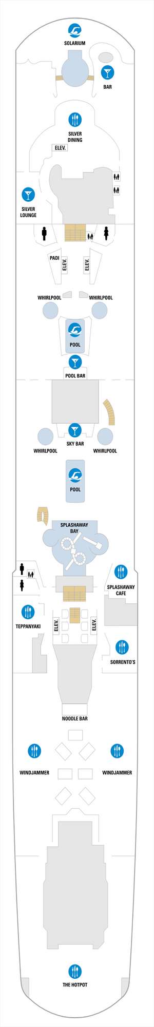 Deck plan for Spectrum of the Seas