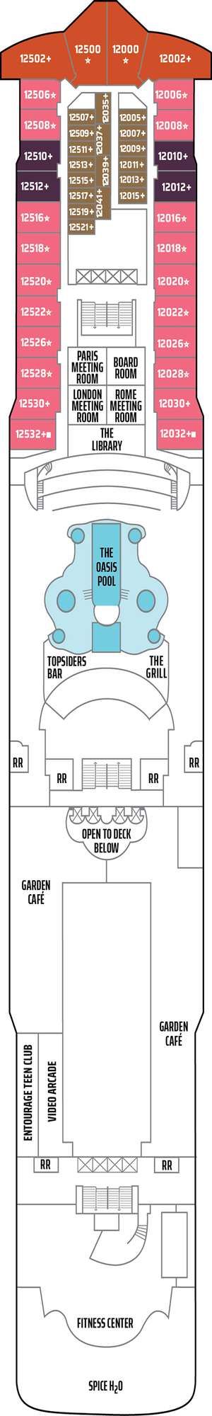 Deck plan for Norwegian Star