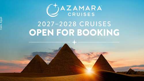 azamara winter launch. iglu promotional banner