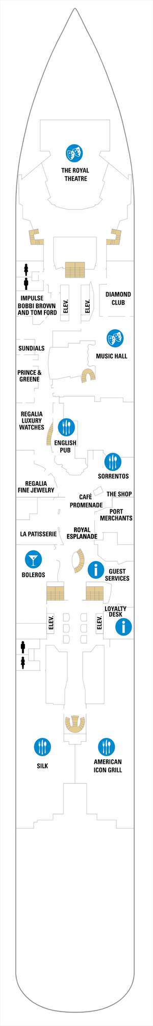 Deck plan for Anthem of the Seas