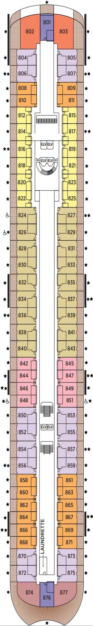 Deck plan for Regent Seven Seas Prestige