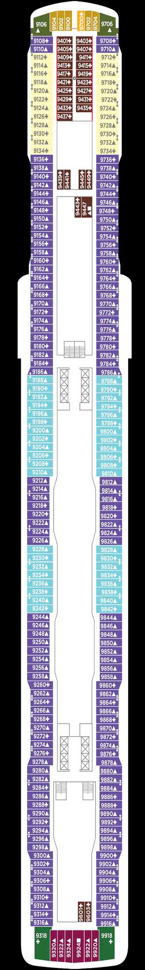 Deck plan for Norwegian Escape