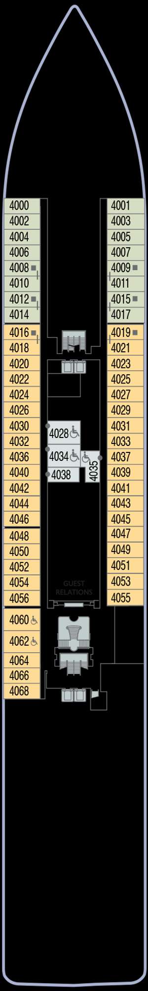 Deck plan for Azamara Pursuit