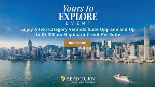 Seabourn -Yours To Explore promotional banner