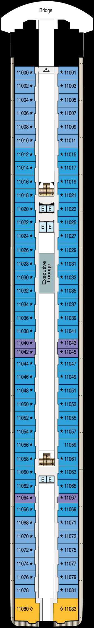 Deck plan for Riviera