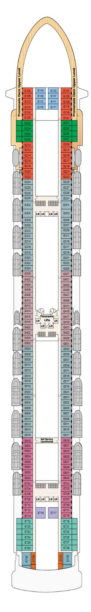 Deck plan for Grand Princess