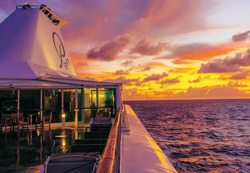 MS PAUL GAUGUIN at sunset