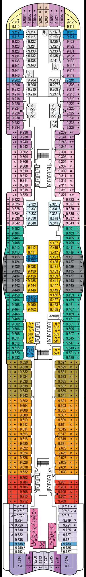 Deck plan for Arvia