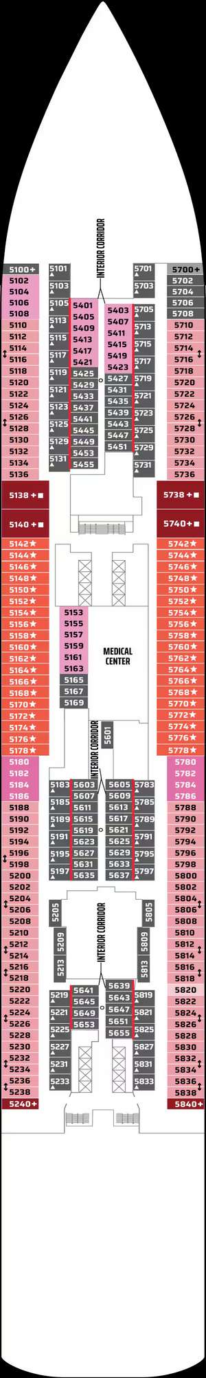 Deck plan for Norwegian Getaway