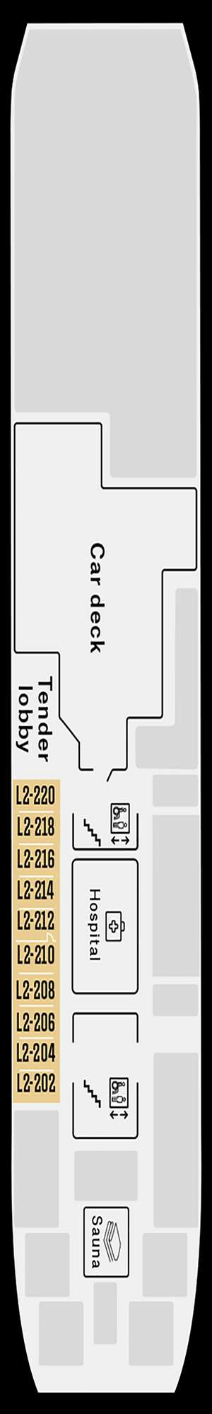 Deck plan for Ms Kong Harald