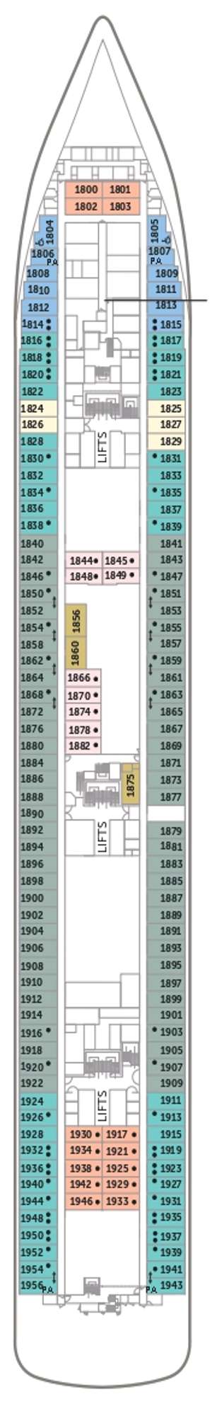Deck plan for Borealis