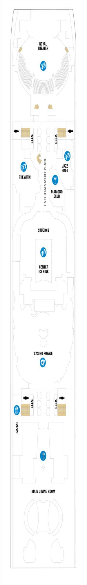 Deck plan for Symphony of the Seas