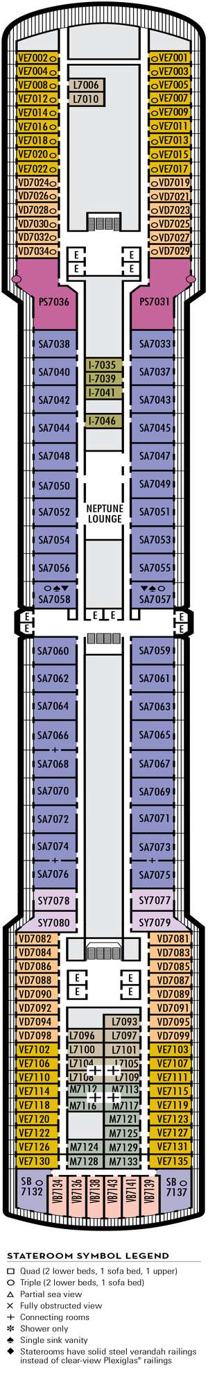 Deck plan for Nieuw Amsterdam