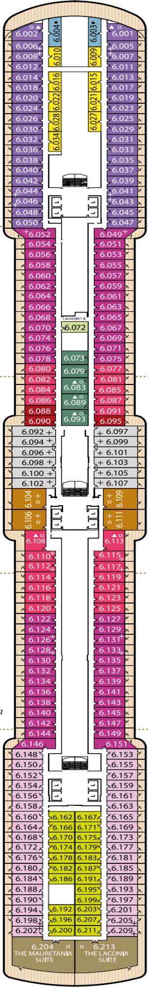 Deck plan for Queen Victoria