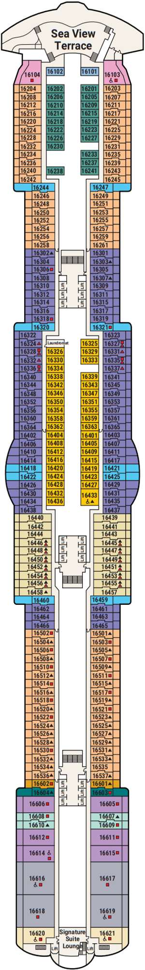 Deck plan for Sun Princess