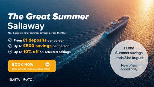 The Great Summer Sailaway promotional banner