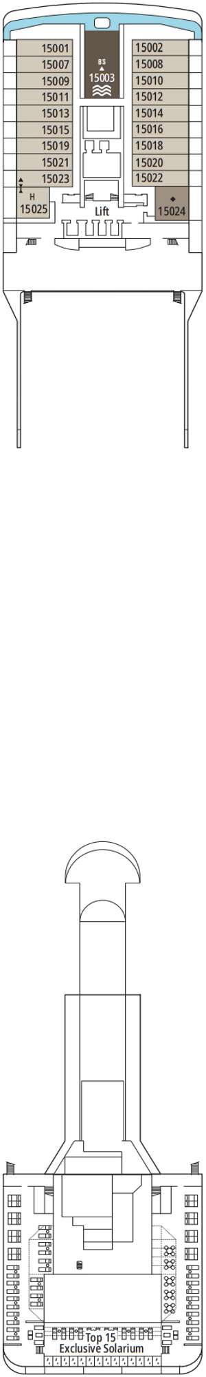 Deck plan for MSC Musica