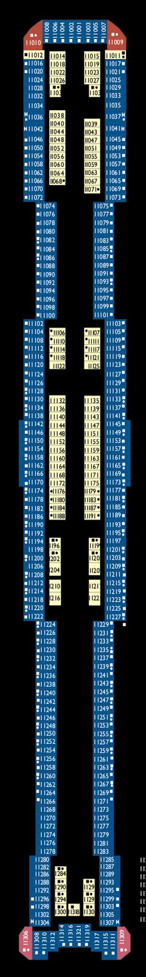 Deck plan for Costa Toscana