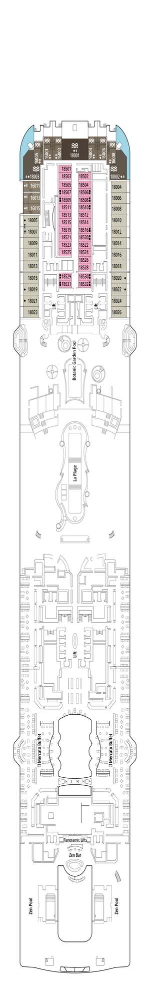 Deck plan for MSC World America