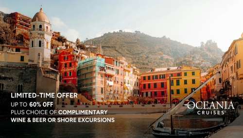 Oceania Limited Time Offer promotional banner