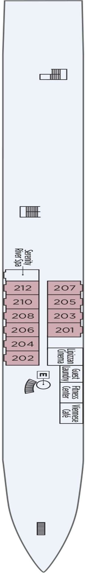 Deck plan for S.S. Maria Theresa