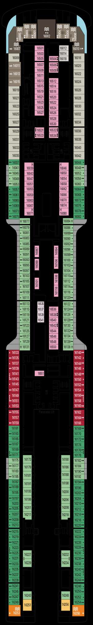 Deck plan for MSC World Europa