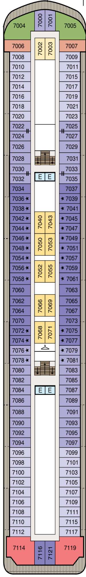 Deck plan for Regatta