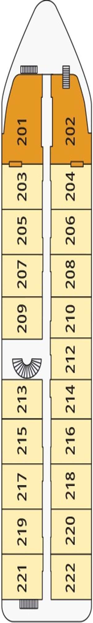 Deck plan for River Tosca