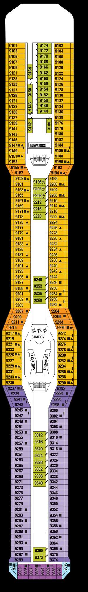 Deck plan for Celebrity Reflection