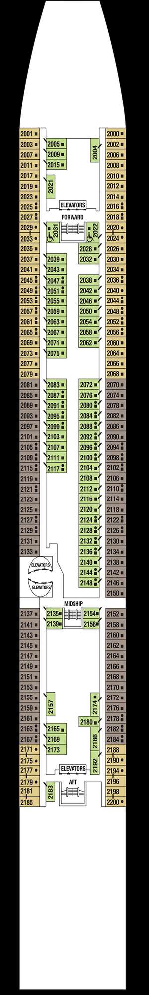 Deck plan for Celebrity Constellation