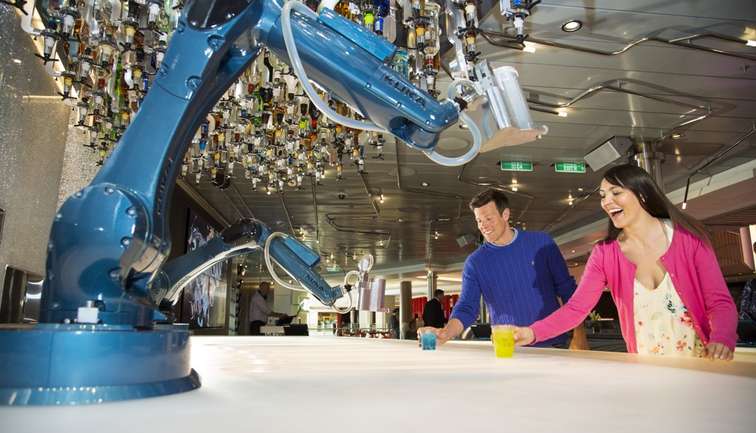 couple enjoying the Bionic Bar