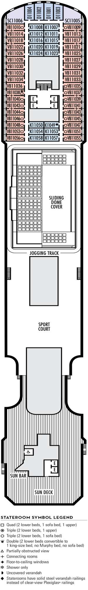 Deck plan for Koningsdam